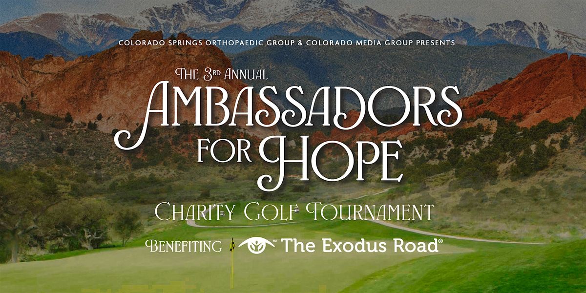 3rd Annual Ambassadors for Hope Charity Golf Tournament, 6 October | Event in Colorado Springs | AllEvents