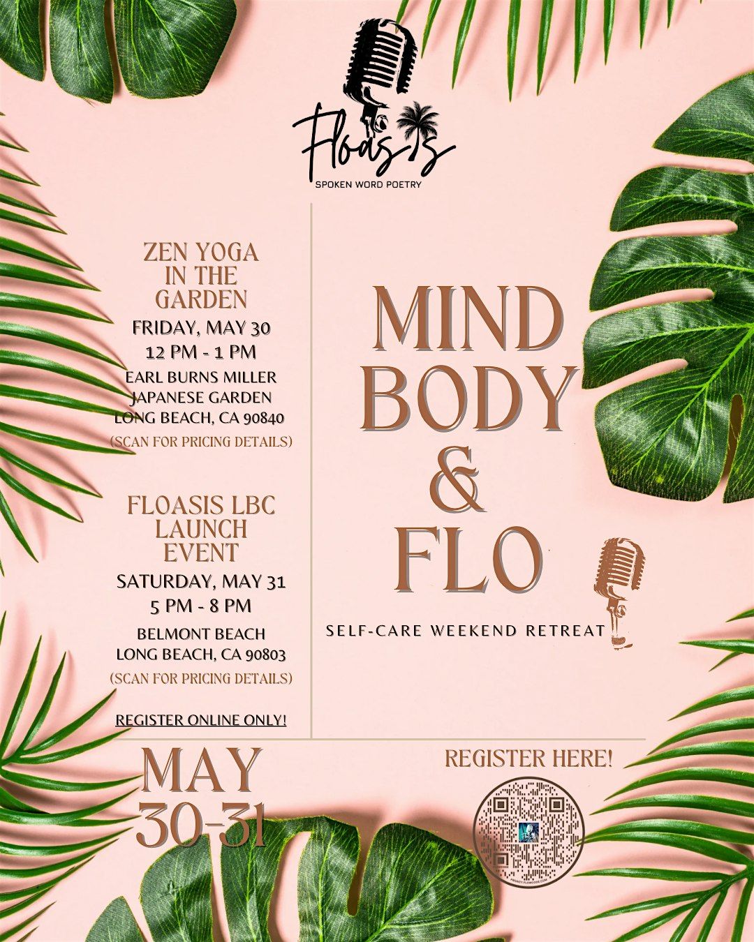 Floasis presents… ‘Mind, Body & Flo’ Self-Care Weekend Retreat, 30 May | Event in Long Beach | AllEvents
